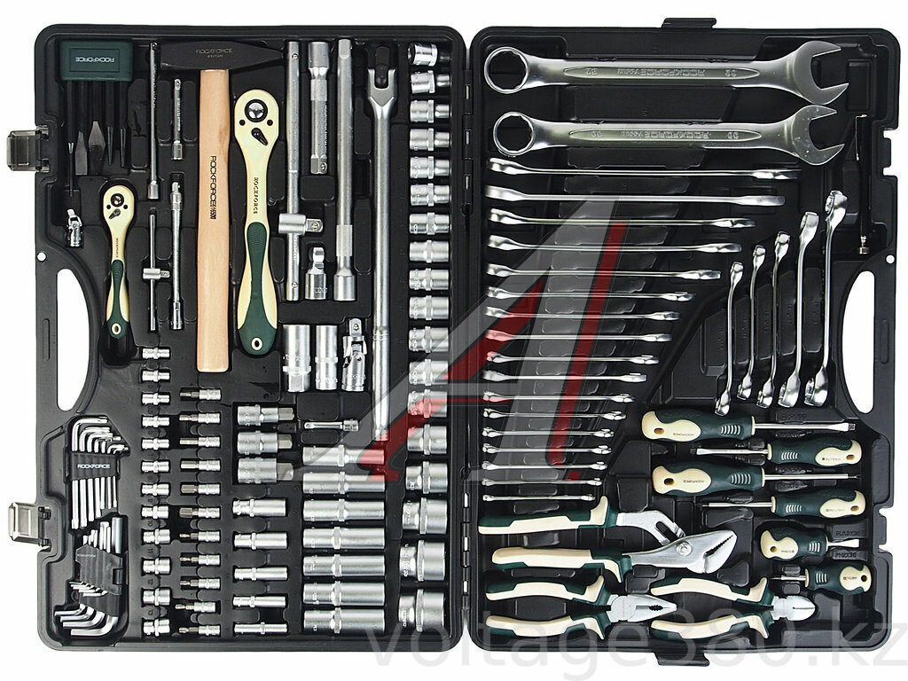 Набор инструментов 128 пр.1/4''1/2''(6гр.) Rock FORCE RF-41282-5