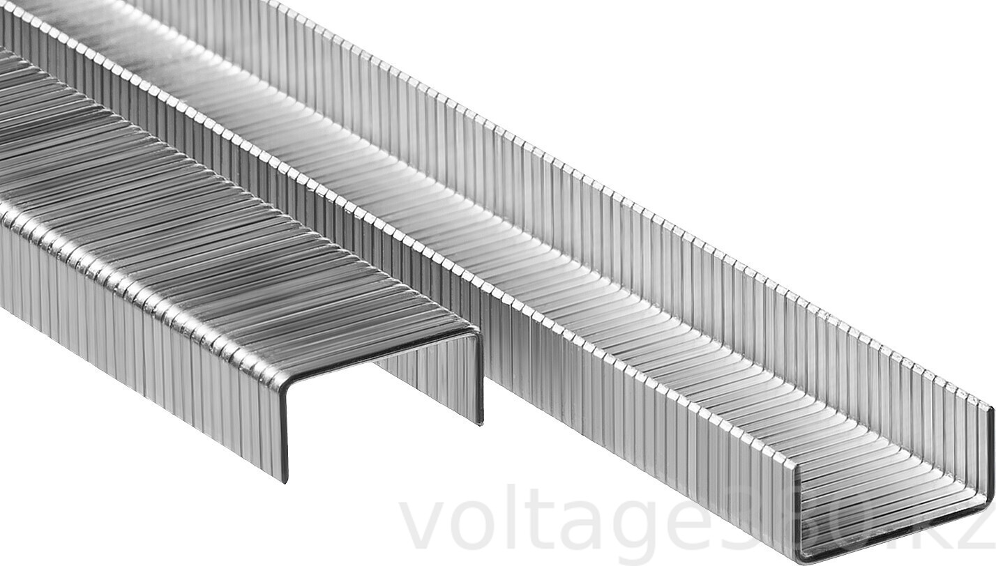 Скобы для электро и пневмо степлера тонкие, широкие, особотвердые тип 80, 5000 шт ЗУБР 12мм