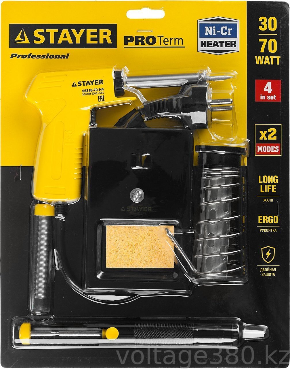 Набор для паяльных работ STAYER "PROFI" PROTerm, 60 Вт