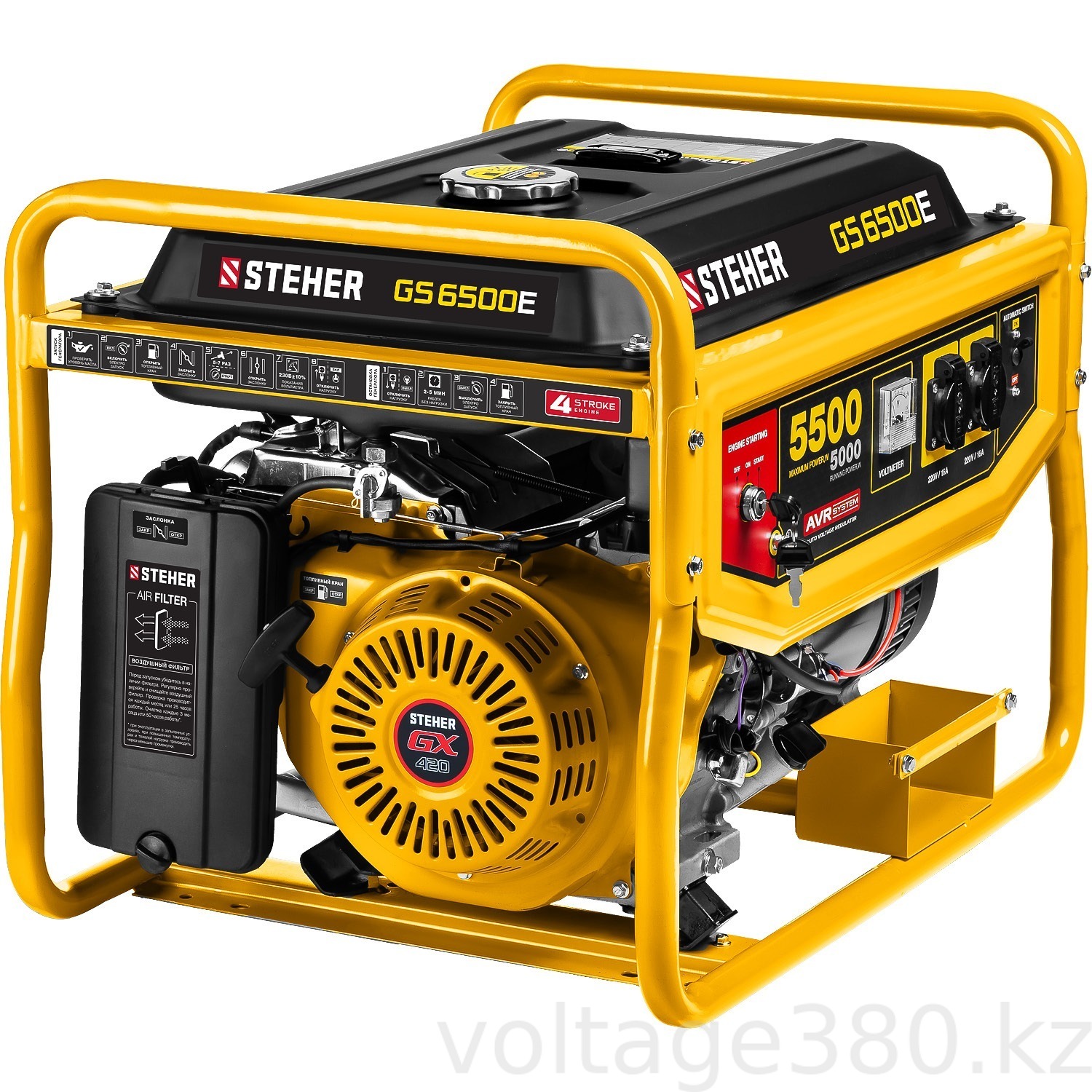 Генератор бензиновый GS-6500Е Steher