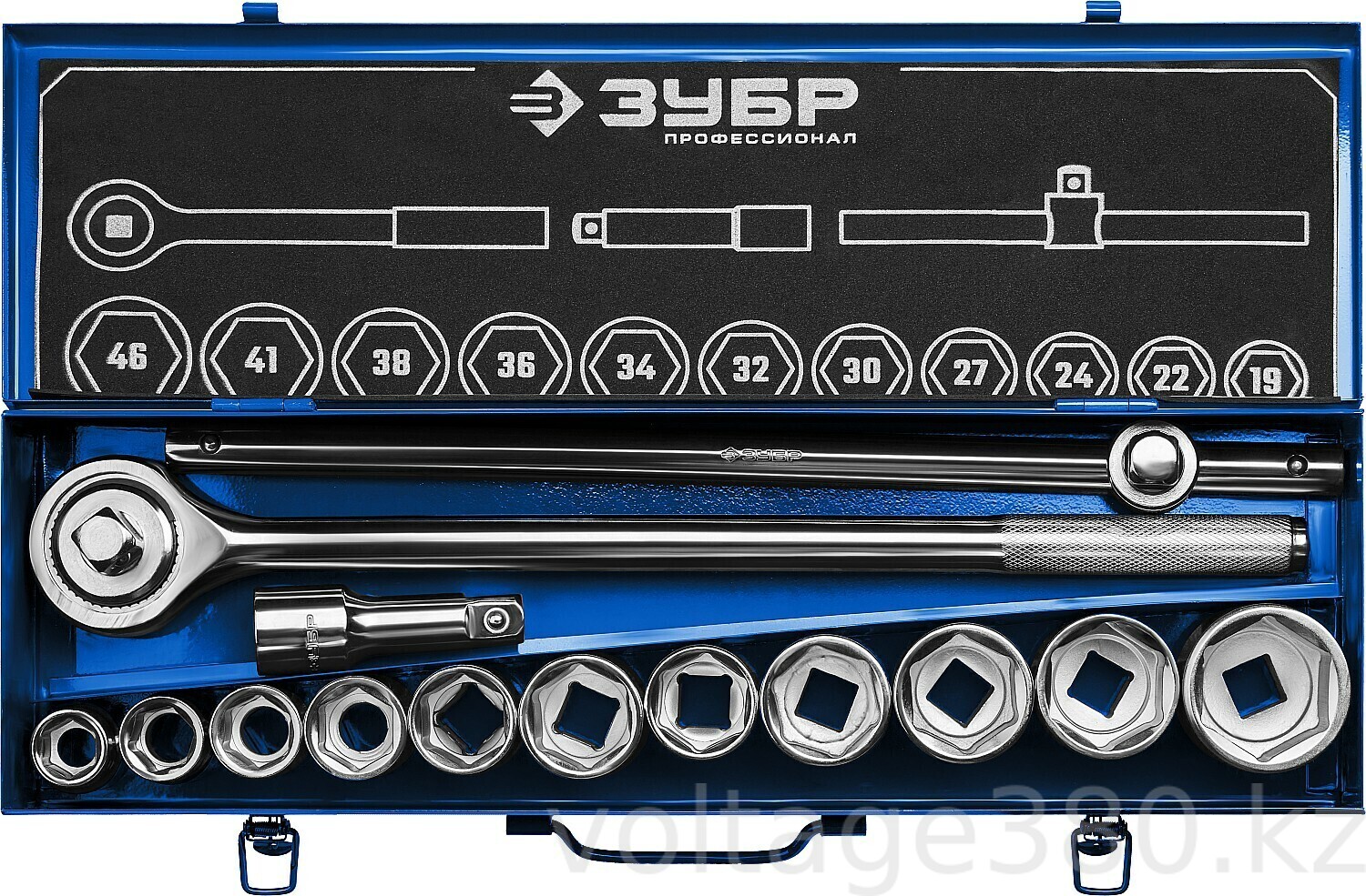 ЗУБР НКТ-14, 14 предм., (3/4″), набор инструмента для крупногабаритной техники, Профессионал