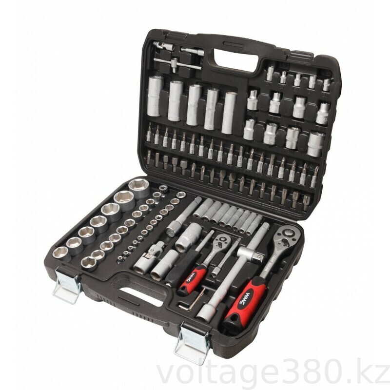 Набор инструментов 108 предметов 1/2'', 1/4'' (6гр.)  WMC TOOLS 41082-5