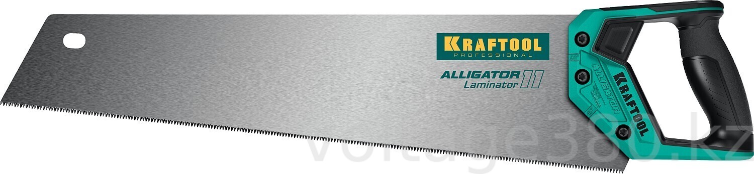 Ножовка по ламинату "Alligator LAMINATOR 11", 500 мм, 11 TPI 3D зуб, KRAFTOOL