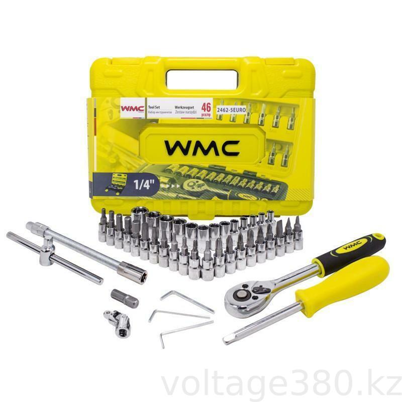 Набор инструмента 46пр. 1/4''(6-гран.)(4-14мм) WMC TOOLS WMC-2462-5 EURO