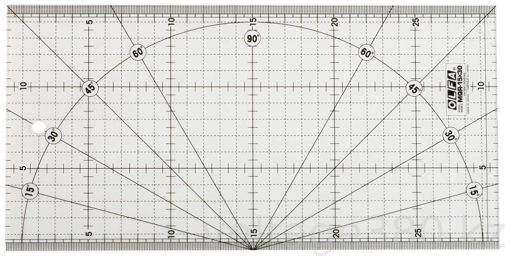 Линейка разметочная метрическая, OLFA 15*30мм