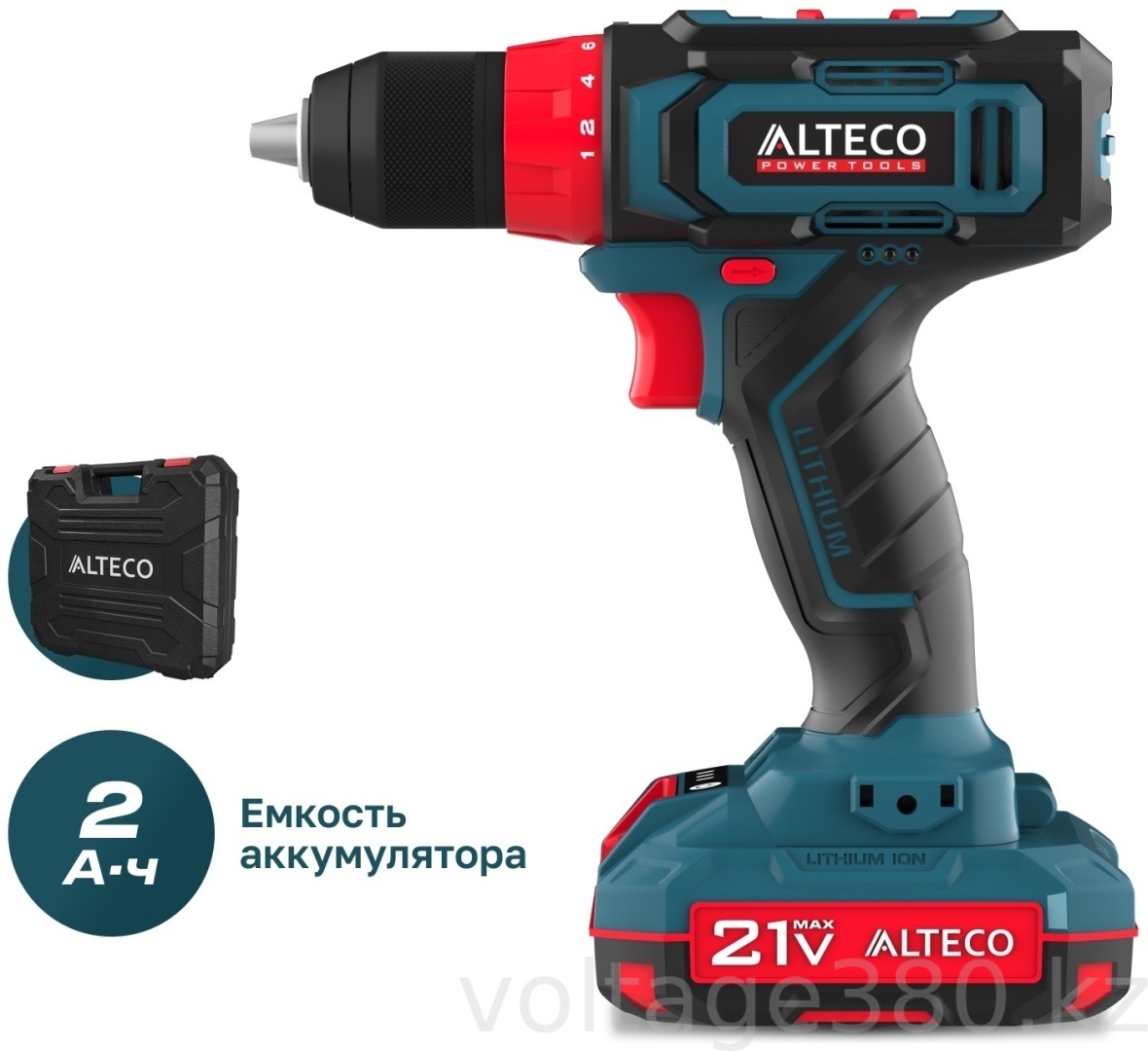 АККУМУЛЯТОРНАЯ УДАРНАЯ ДРЕЛЬ-ШУРУПОВЕРТ ALTECO CD 21-35 X2