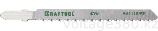 Полотна для лобзика KRAFTOOL T101BR, EU-хвост., по дереву, шаг 2.5 мм, 75 мм, 2 шт,(159516-2.5)