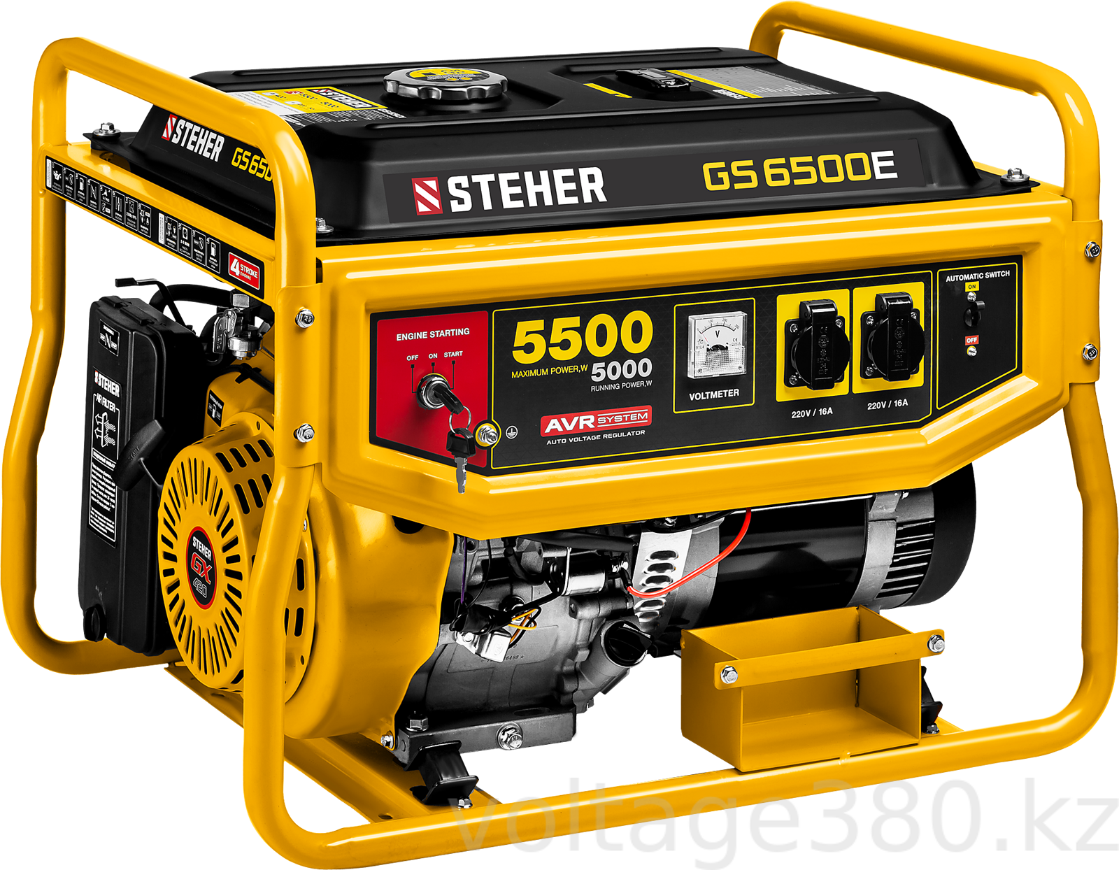Генератор бензиновый GS-6500Е Steher
