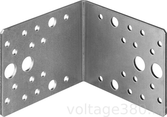 Крепежный уголок ЗУБР УК-2.5, 80 x 100 x 100 x 2.5 мм, цинк, (31012-100)