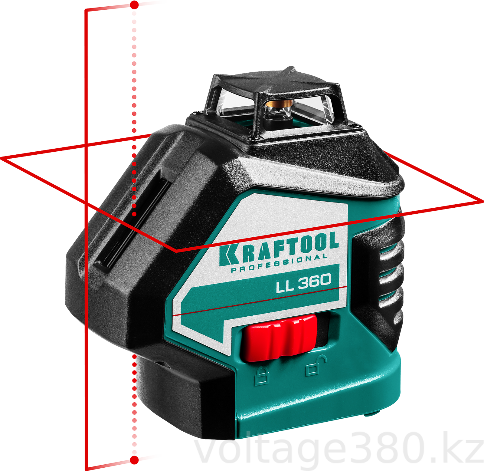 KRAFTOOL LL360 нивелир лазерный, 2х360° , 20м/70м, IP54, точн. +/-0,2 мм/м, в коробке